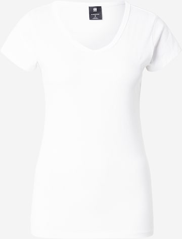 Tricou de la G-STAR pe alb: față