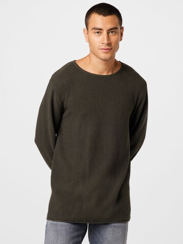 INDICODE JEANS Regular Fit Pullover 'Christian' i grøn: forside