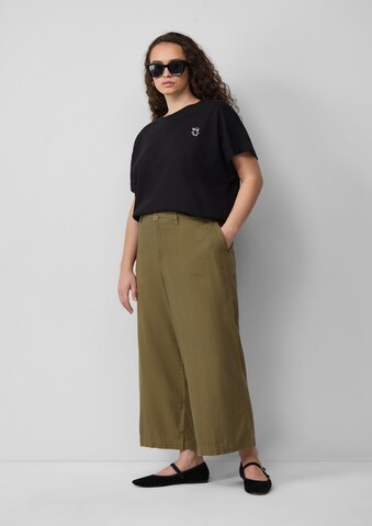 QS Loosefit Broek in Groen