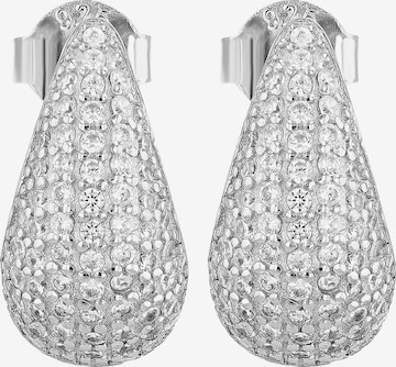 Akzent Earrings '"Livi" aus 925 Sterlingsilber, rhodiniert/vergoldet, langlebig' in Silver: front