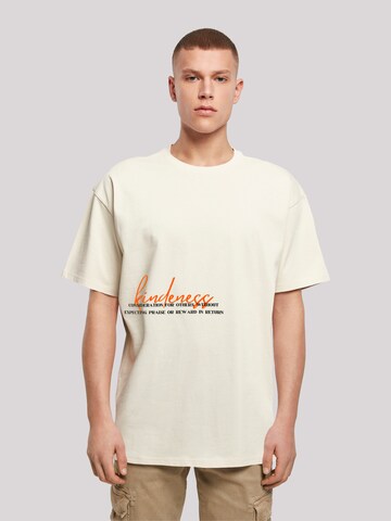 T-Shirt 'Kindness' F4NT4STIC en beige : devant