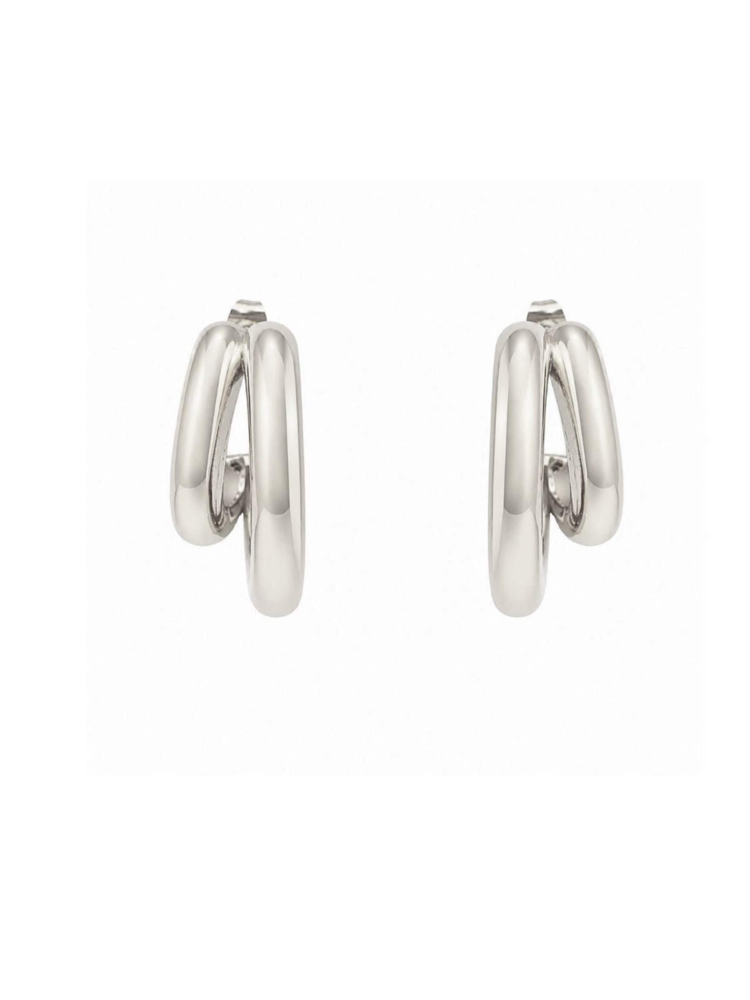 Fräulein Wunder - Pendientes 'Lena' en plata