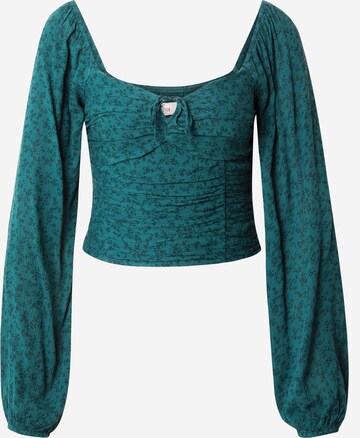 HOLLISTER Blouse in Green: front