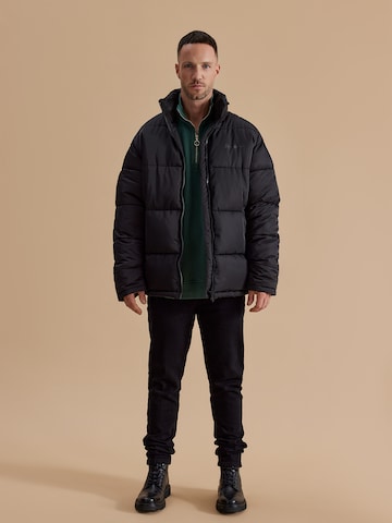 DAN FOX APPAREL - Casaco de inverno 'Hanno' em preto