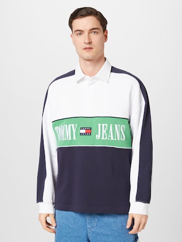 Tommy Jeans Collegepaita värissä sininen: edessä