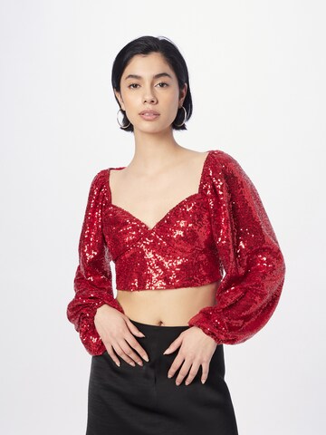 NLY by Nelly Blouse in Rood: voorkant