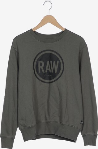 G-Star RAW Sweatshirt & Zip-Up Hoodie in L in Green: front