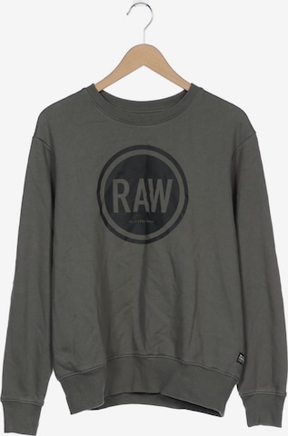 G-Star RAW Sweatshirt & Zip-Up Hoodie in L in Green: front