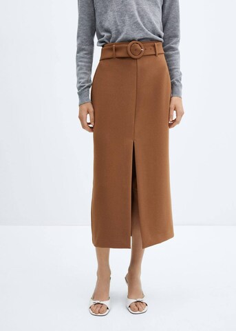 MANGO Skirt 'Manuela' in Brown: front