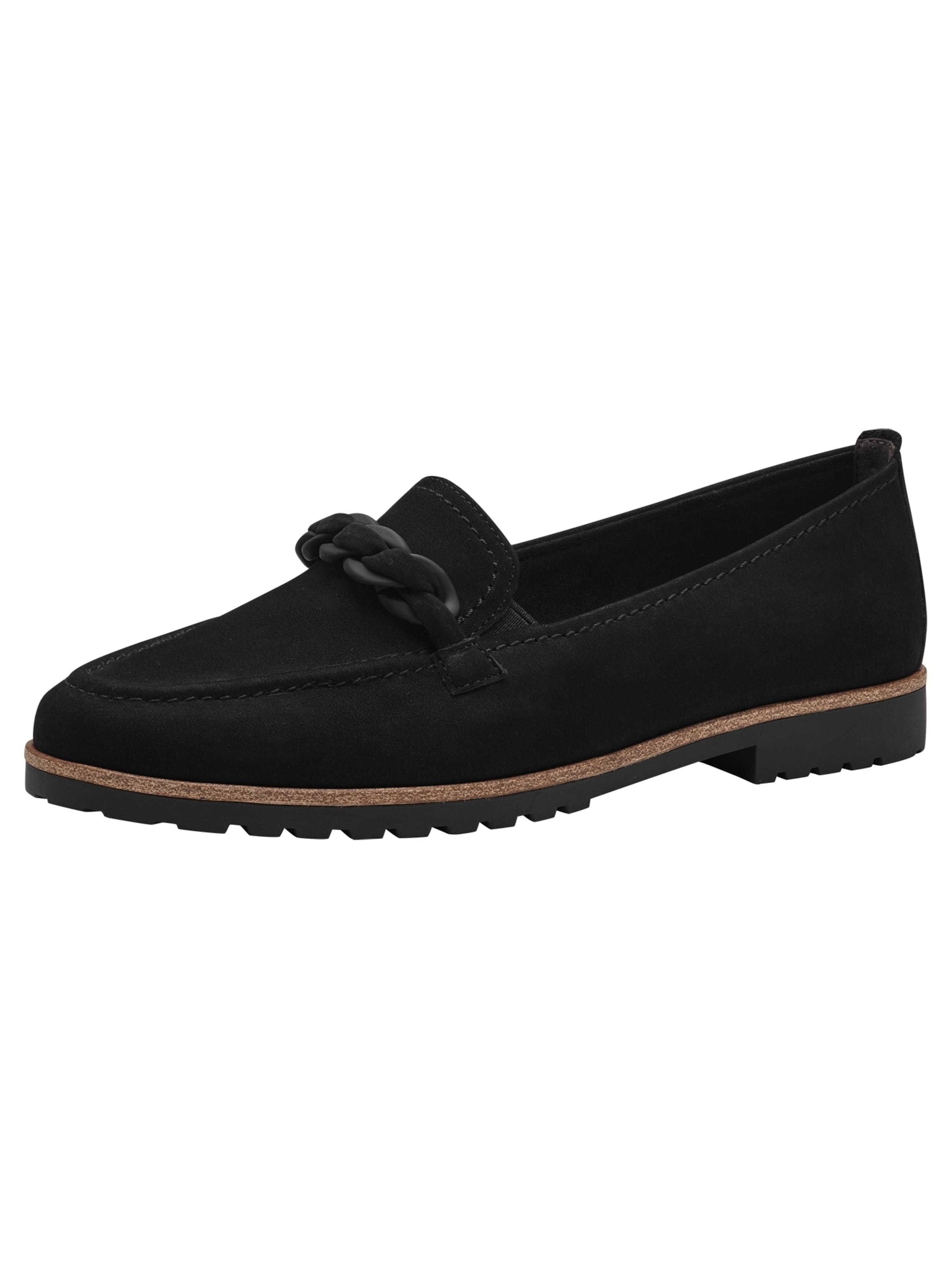 Slipper di Tamaris in nero: frontale