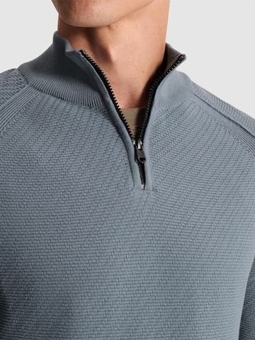 Pullover 'Pullover with raglan sleeves and half-zip' di CAST IRON in blu