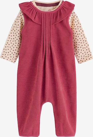 Pantaloni con pettorina di Next in rosso: frontale