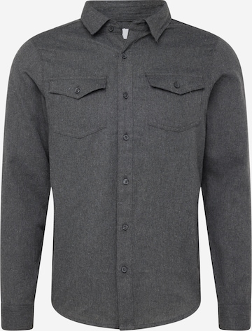 BURTON MENSWEAR LONDON Regular Fit Hemd in Grau: predná strana