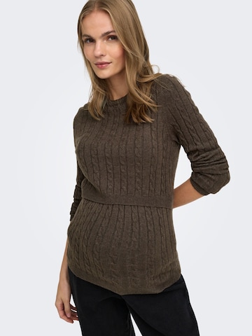 Pull-over 'OLMMera' Only Maternity en marron