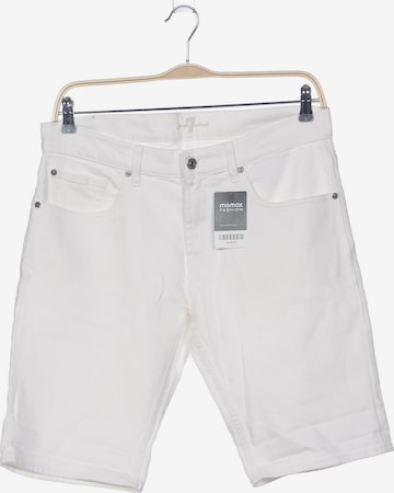 7 for all mankind Shorts 34 in Weiß: Vorderseite
