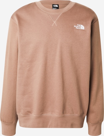 THE NORTH FACE Sweatshirt 'ESSENTIAL' in Bruin: voorkant