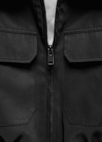 MANGO Between-Season Jacket 'Insect' in Black
