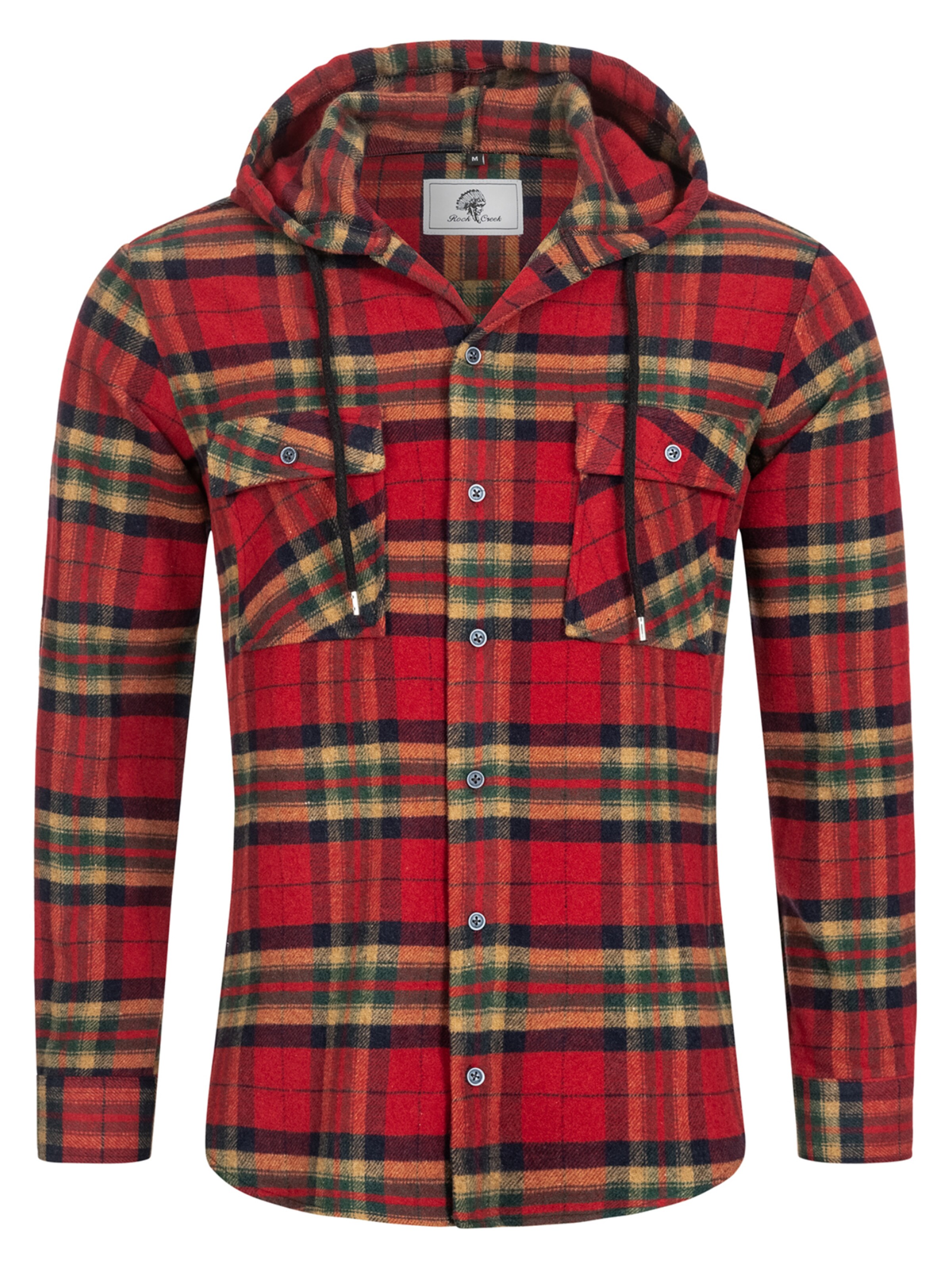 Rock Creek Hemd in Rot: Vorderseite