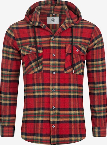 Rock Creek Regular fit Button Up Shirt in Red: front