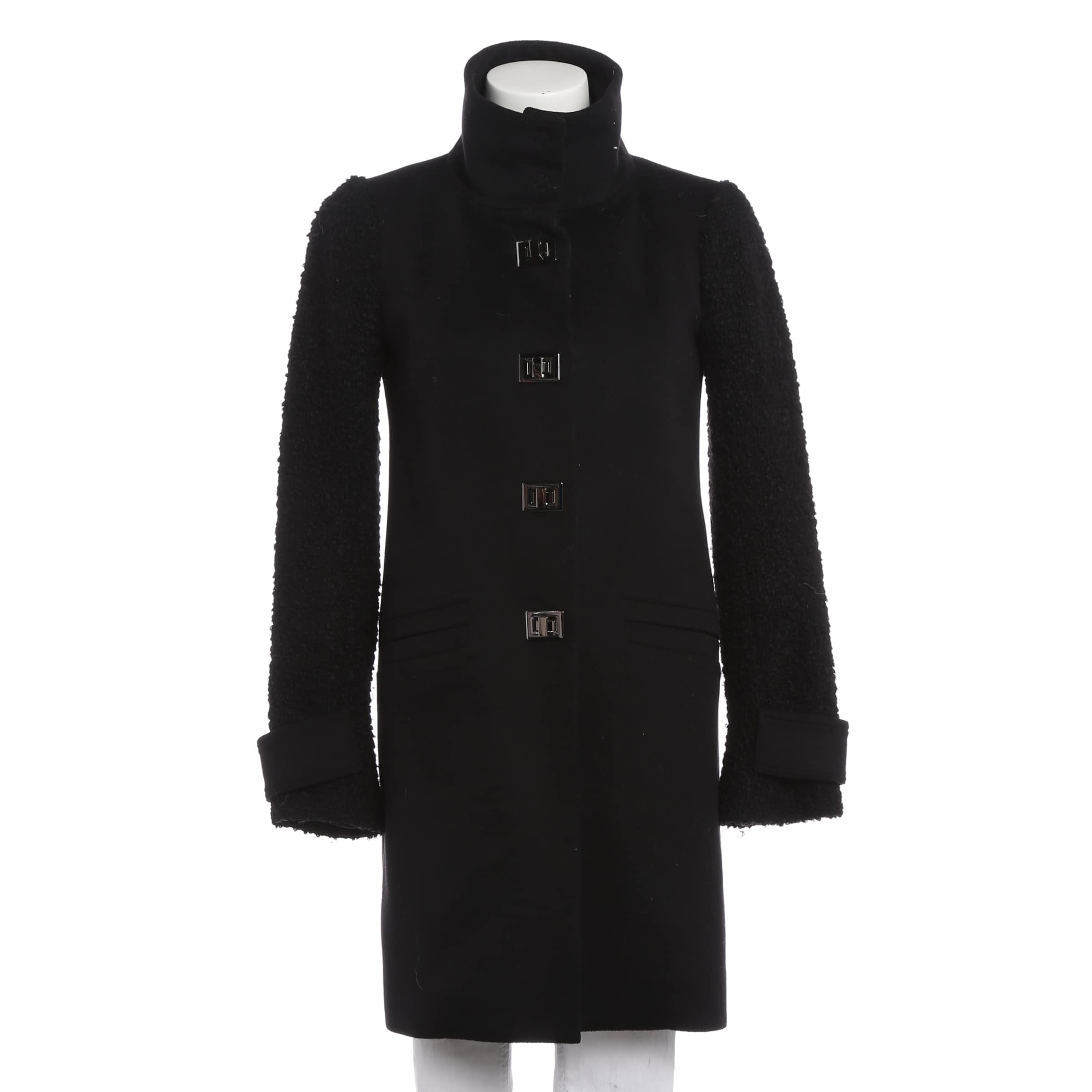 PATRIZIA PEPE Jacket & Coat in S in Black: front