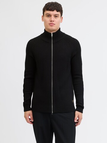 JACK & JONES Strickjacke in Schwarz: Vorderseite