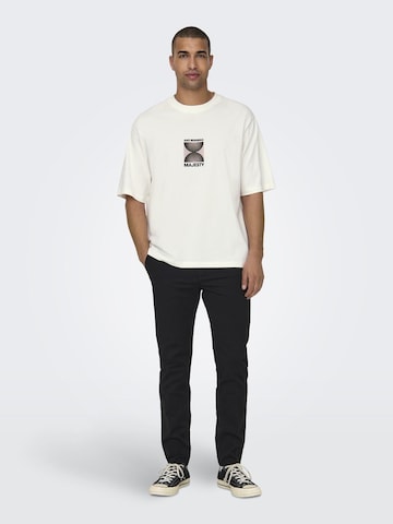 T-Shirt 'LENNY' Only & Sons en blanc