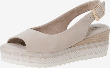 JANA Sandal i beige: framsida