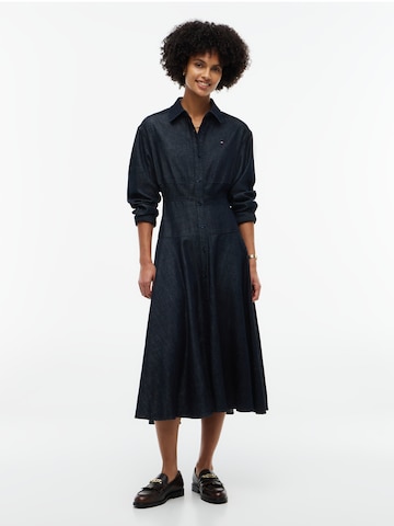 TOMMY HILFIGER - Vestidos camiseiros em azul: frente