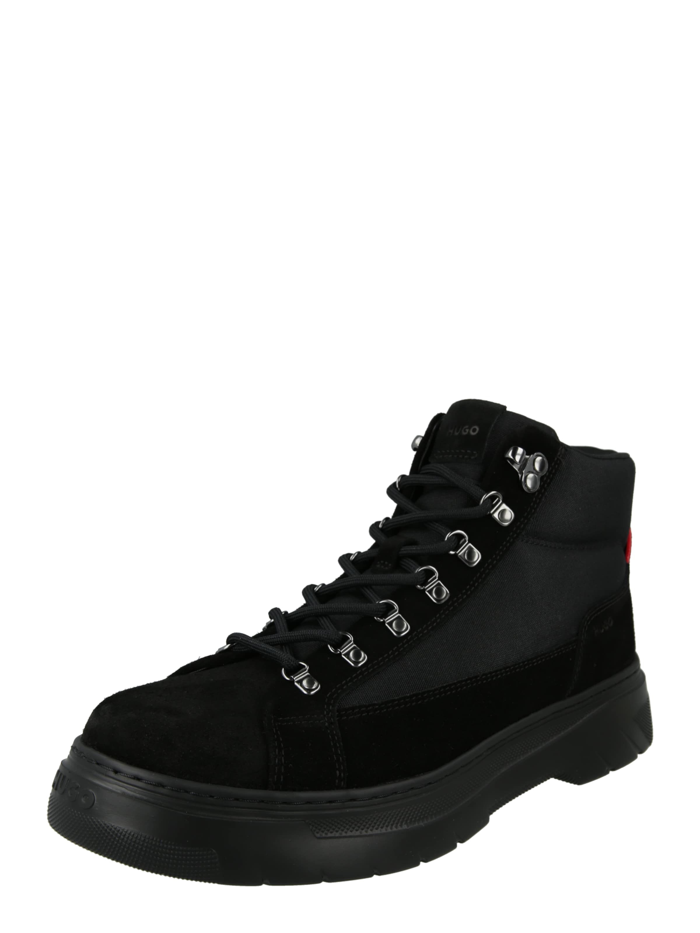 HUGO Lace-up shoe 'Urian' in Black: front