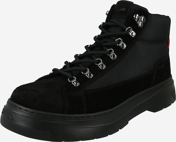 HUGO Nauhakengät 'Urian' värissä musta: etupuoli