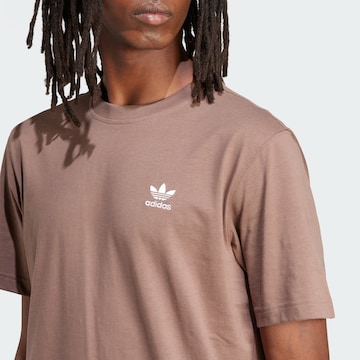 ADIDAS ORIGINALS Shirt 'Trefoil Essentials' in Brown