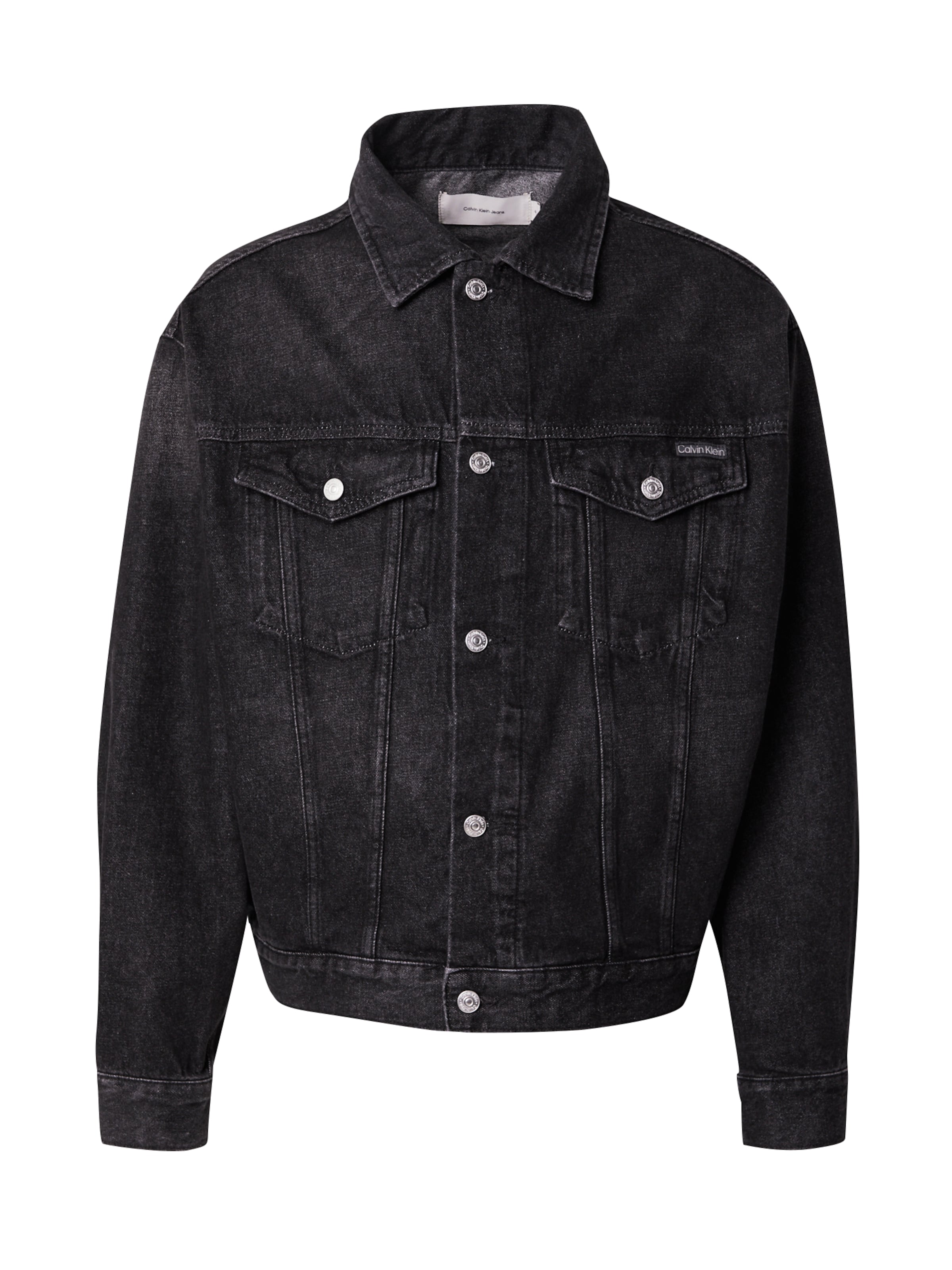juoda Calvin Klein Jeans Demisezoninė striukė: priekis