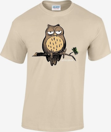 T-Shirt 'Bad Nature Owl T-Shirt' Bad Nature en beige : devant