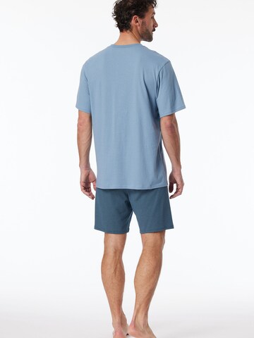 SCHIESSER Pyjama kort ' Comfort Essentials ' in Blauw