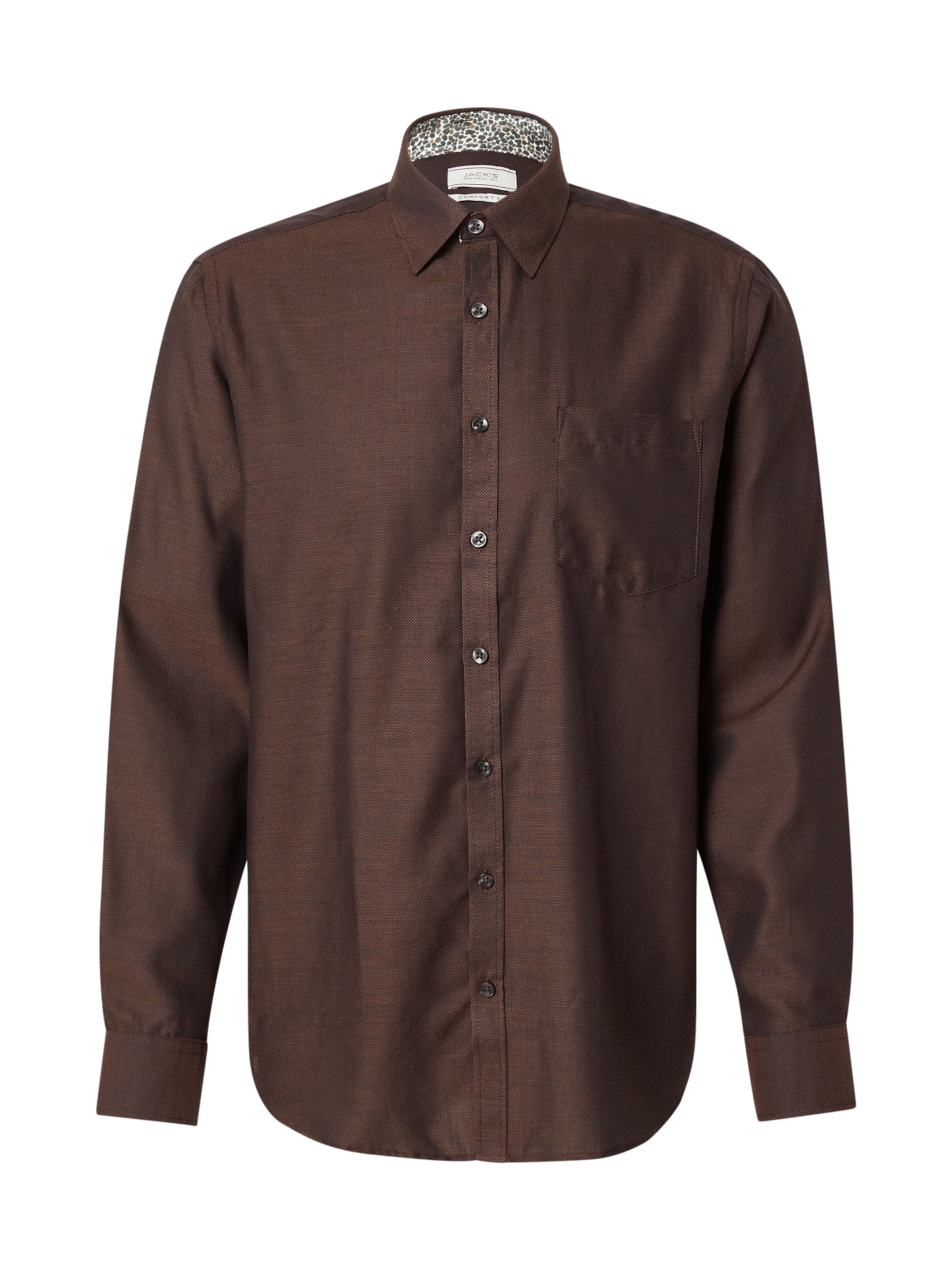 Jack's Tavaline suurus Triiksärk, värv pruun: eest vaates