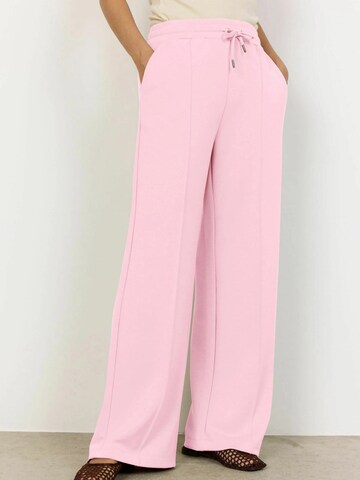 Soyaconcept Wide Leg Bukser 'Banu' i pink: forside
