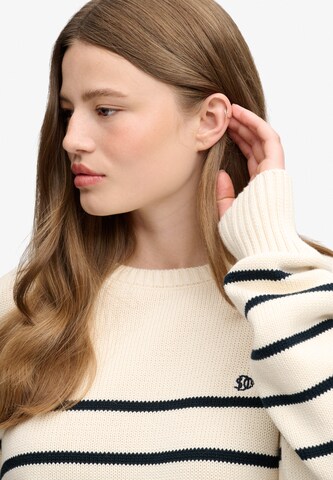 Pull-over oversize Superdry & Co en blanc