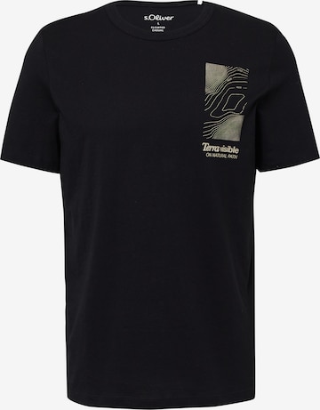 T-Shirt s.Oliver en noir : devant