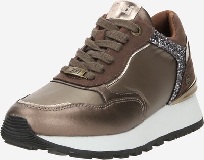 Xti Platform trainers in Chocolate / Bronze / Silver, Item view
