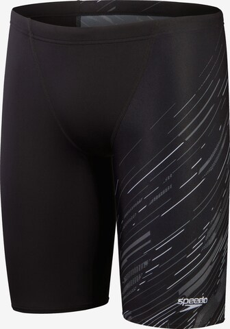 SPEEDO Athletic Swim Trunks 'Hyperboom' in Black: front