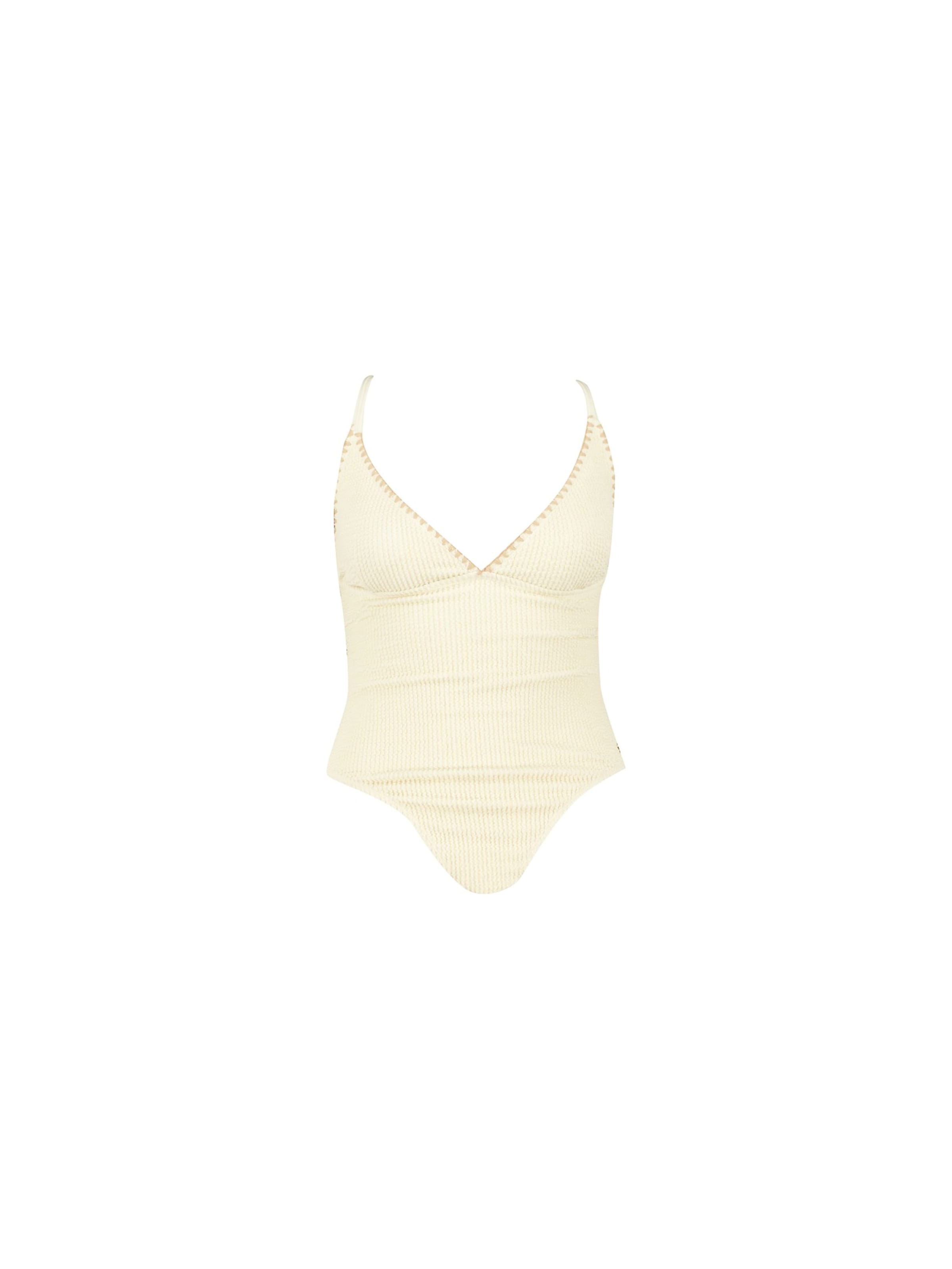 Maillot de bain Deeluxe en beige : devant