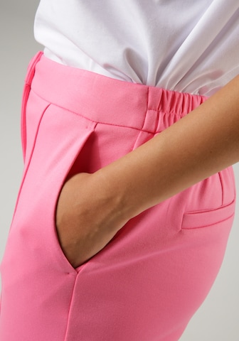 Aniston CASUAL Slim fit Pleated Pants in Pink