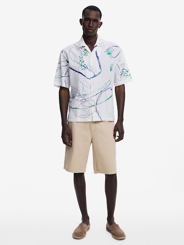 Desigual Comfort Fit Hemd in Weiß