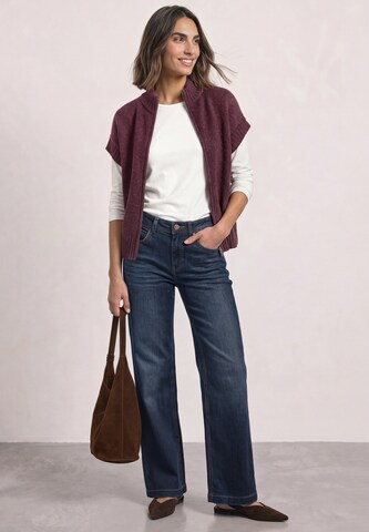 STREET ONE Knit Cardigan in Red