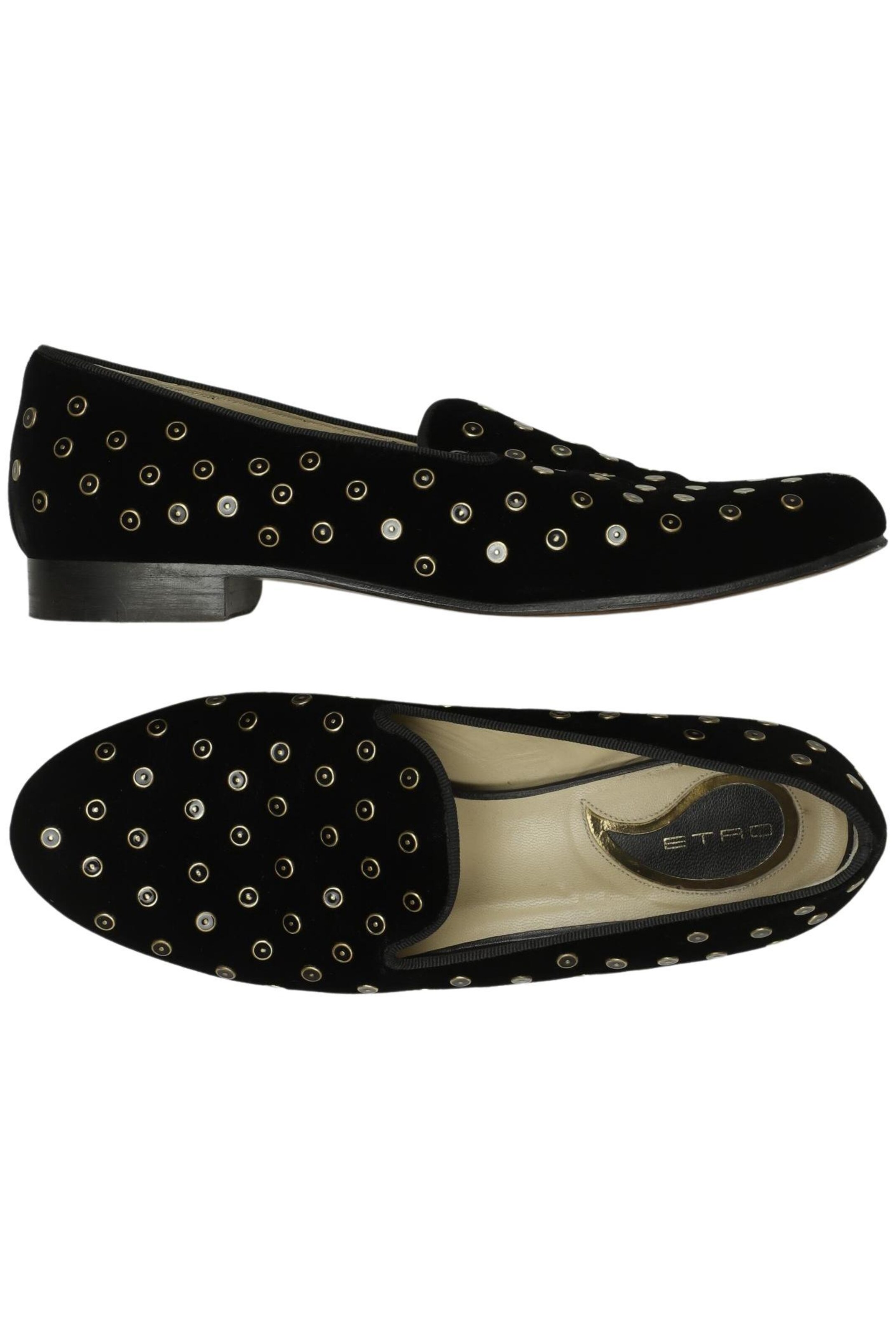 Etro Flats & Loafers in 38,5 in Black: front