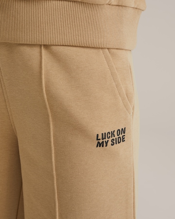 WE Fashion Regular Byxa i beige