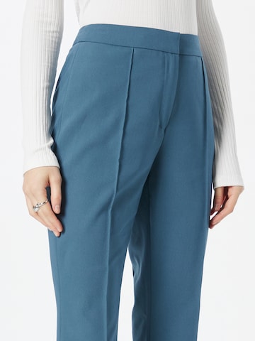 s.Oliver BLACK LABEL Flared Pleated Pants in Blue
