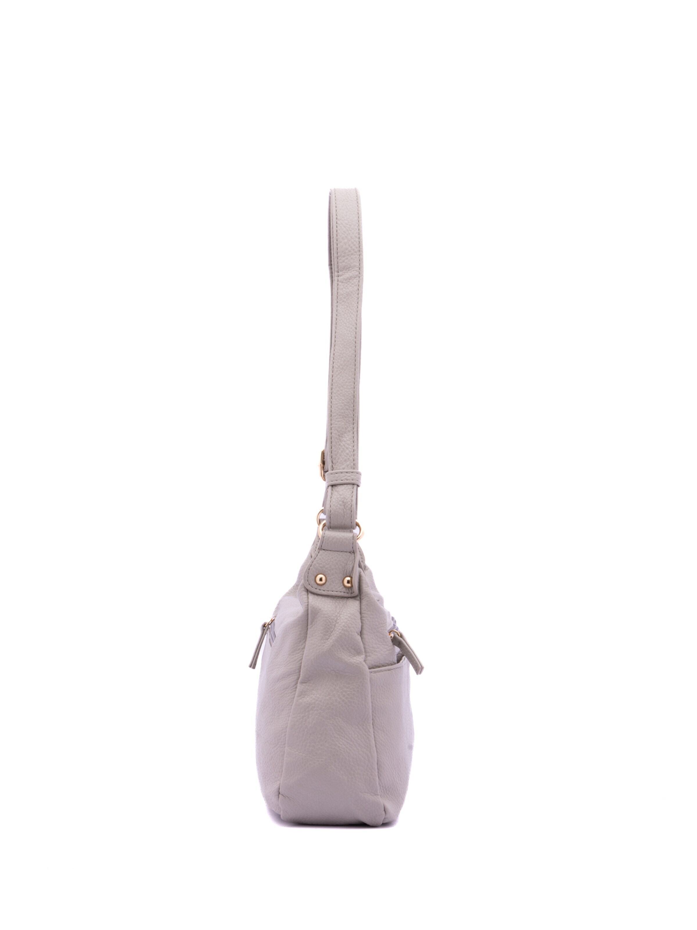 Borsa a spalla 'Borsa a Tracolla Donna Ecopelle con Zip e Tasche Multiple - B Cavalli' di B. Cavalli in grigio