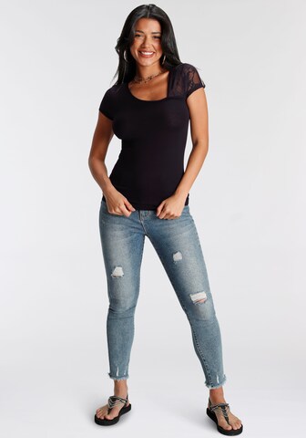 MELROSE T-Shirt in Schwarz