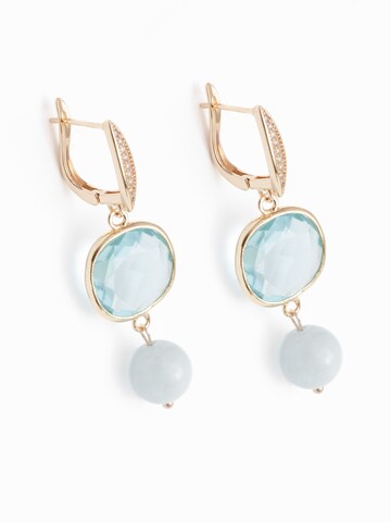 Secret Stones Earrings 'Blue light' in Blue: front